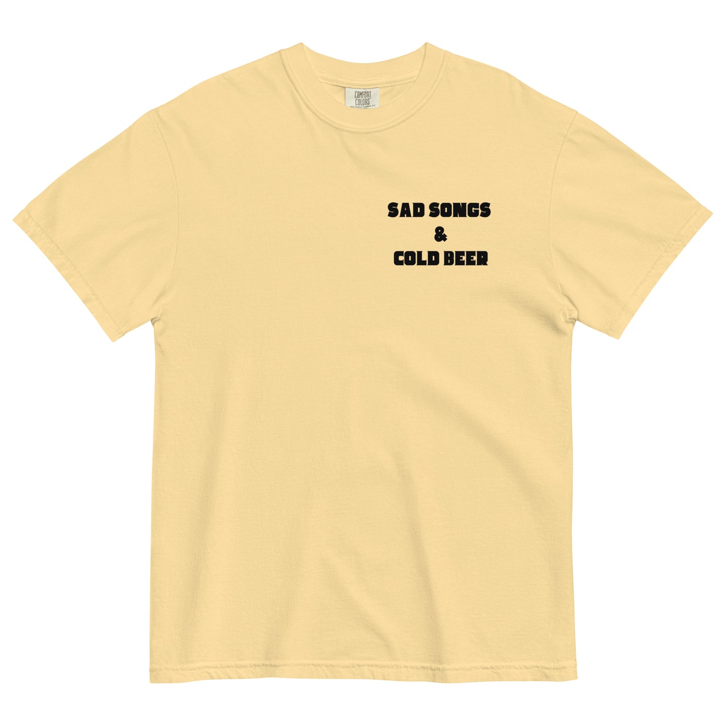 Josh Adrian Music - Cold Beer and Sad Songs Comfort Colors t-shirt