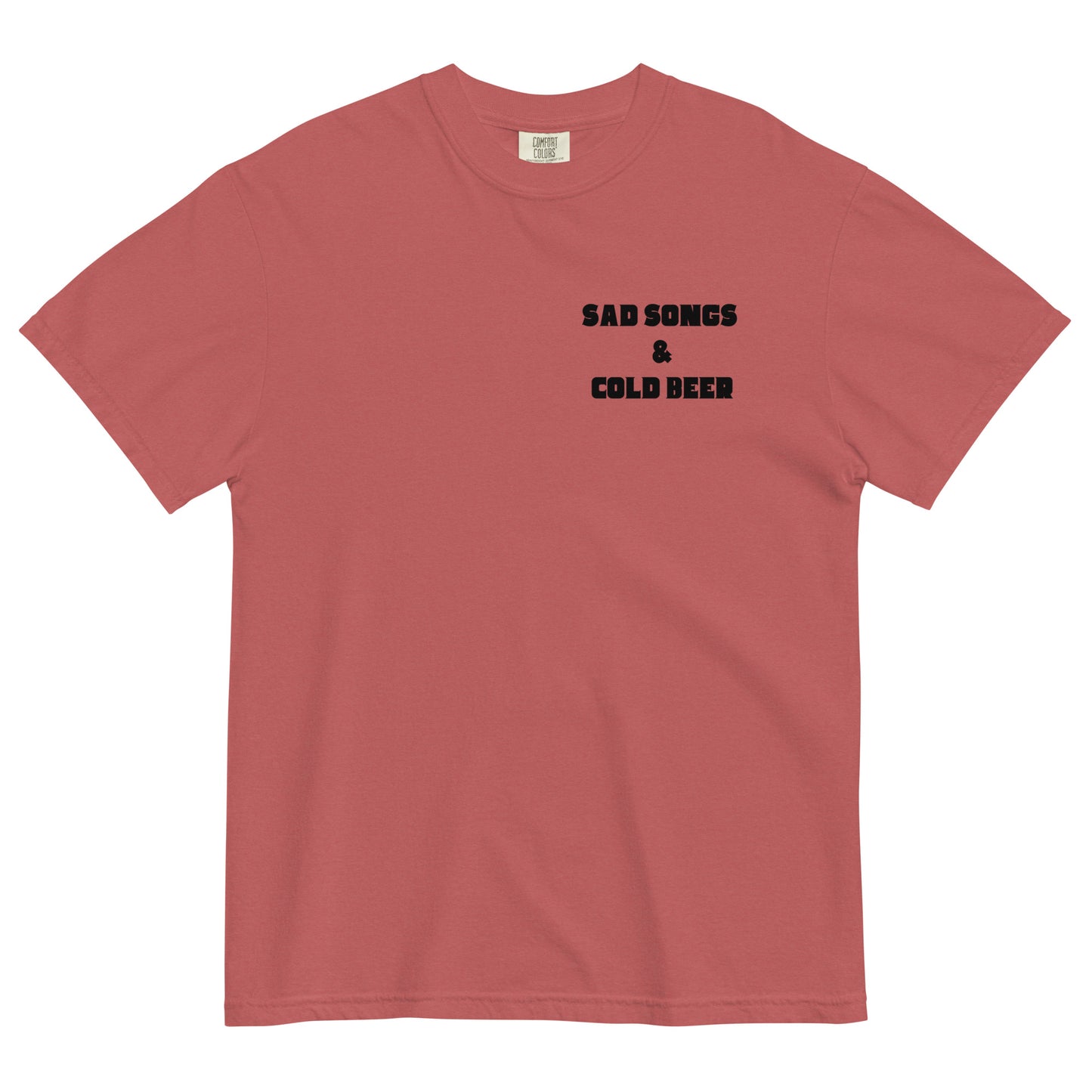 Josh Adrian Music - Cold Beer and Sad Songs Comfort Colors t-shirt